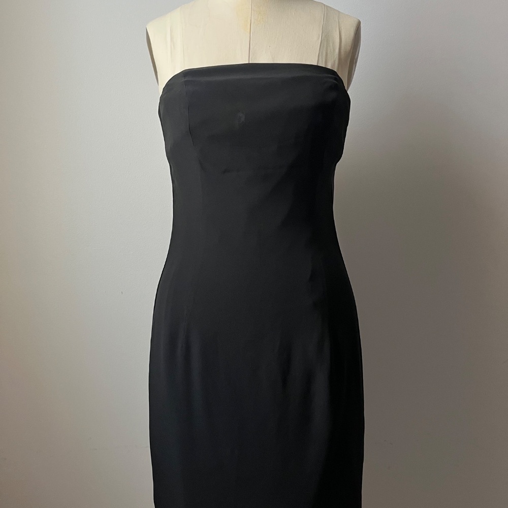 Vintage Ralph Lauren Strapless Tuxedo Dress